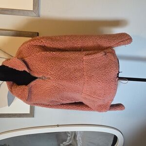 SO Kids Sherpa Jacket in Coral